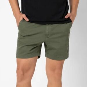 BEARBOTTOM Stretch Chino Short Mens Classic Shorts Button 7inch medium m